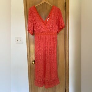 Farm Rio size S burn-out knit dress